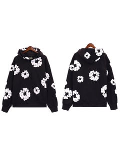 Generic Autumn Winter Couples Hoodie Sweatpants Set 5640 Black 