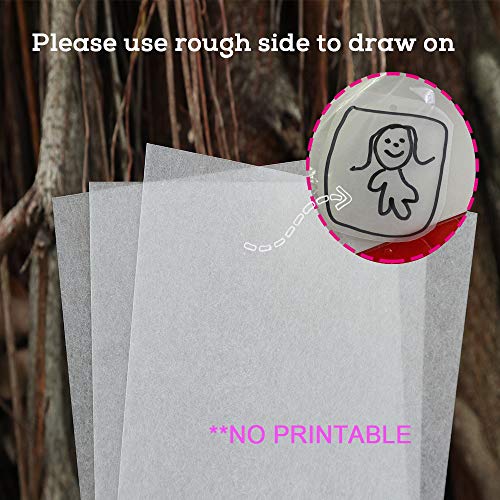 BAISDY 25Pcs Shrink Plastic Sheets for Crafts Heat Shrink Paper for Crafts Kids DIY Jewelry Making, 14.5x20cm - Image 4