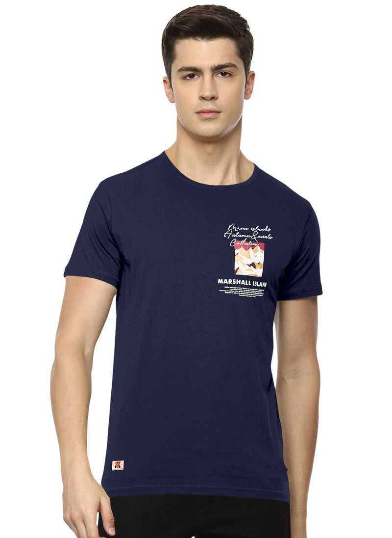 LAUREN Smith تي شيرت رجالي برقبة دائرية مصنوع من القطن بنسبة 100% مع طباعة عالية الدقة - Image 1