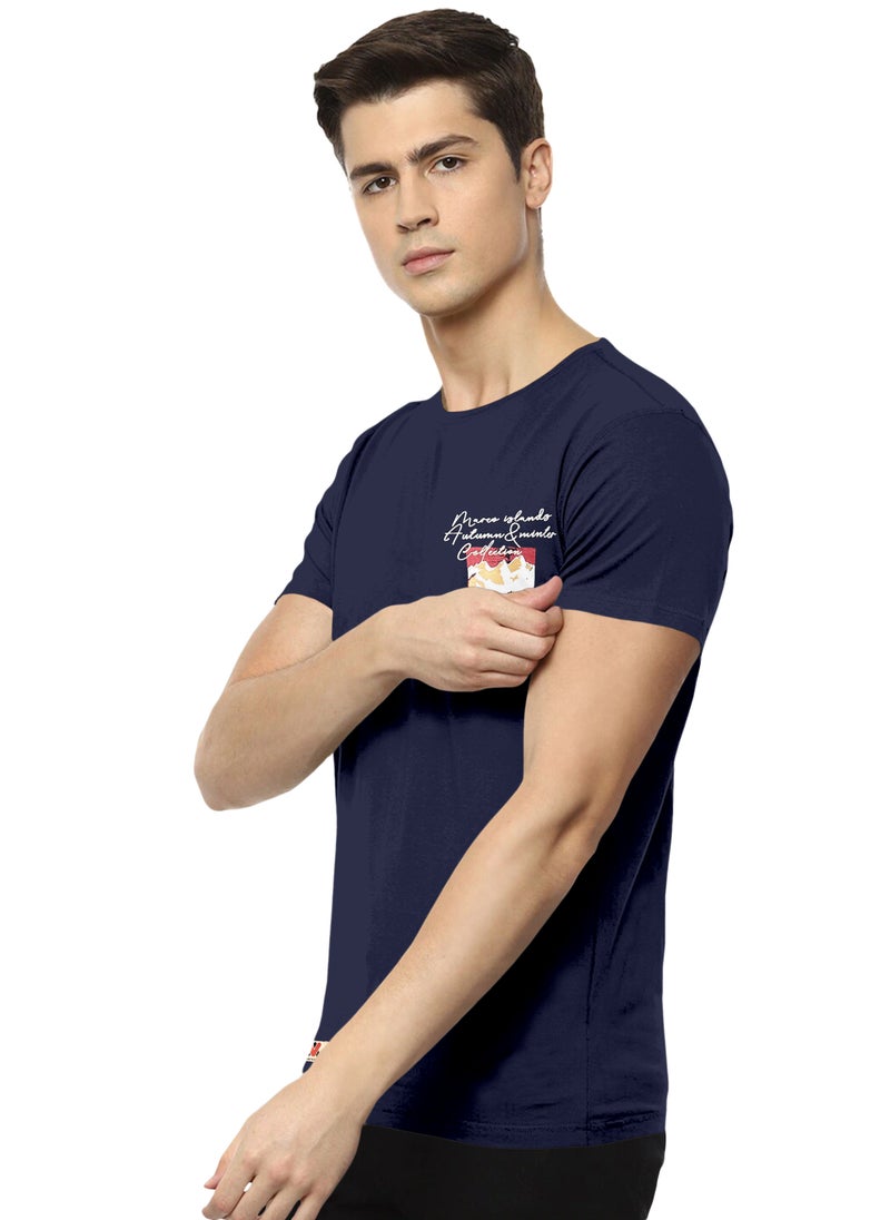 LAUREN Smith تي شيرت رجالي برقبة دائرية مصنوع من القطن بنسبة 100% مع طباعة عالية الدقة - Image 2