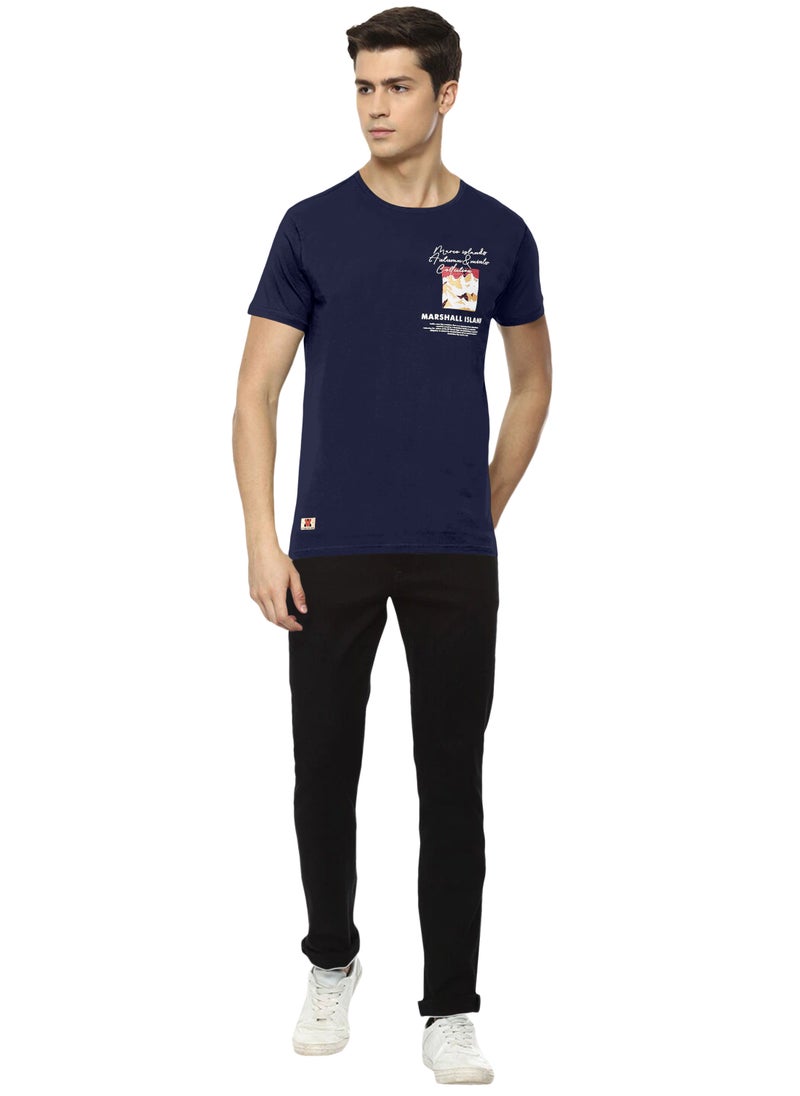 LAUREN Smith تي شيرت رجالي برقبة دائرية مصنوع من القطن بنسبة 100% مع طباعة عالية الدقة - Image 3