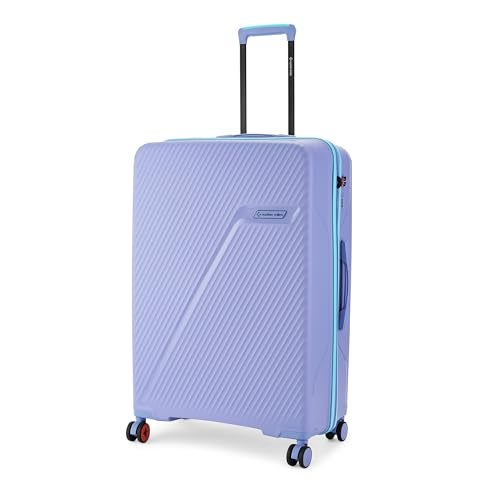 Nasher Miles Montreal Hard-Sided Polypropylene Check-in Luggage 24 inch | 65cm | 8 Wheels Medium Trolley Bag for Travel | Suitcase (Navy Blue) - Image 1