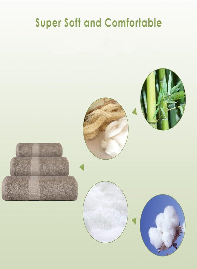 CANFOISON 3PC Bathroom Towel Set for Face and Body, Sensitive Skin Lavender Purple Luxury Towels Set for Adult Students Kids Baby, Super Soft Highly Absorbent Towels Set for Bathroom 3 PC - Image 5