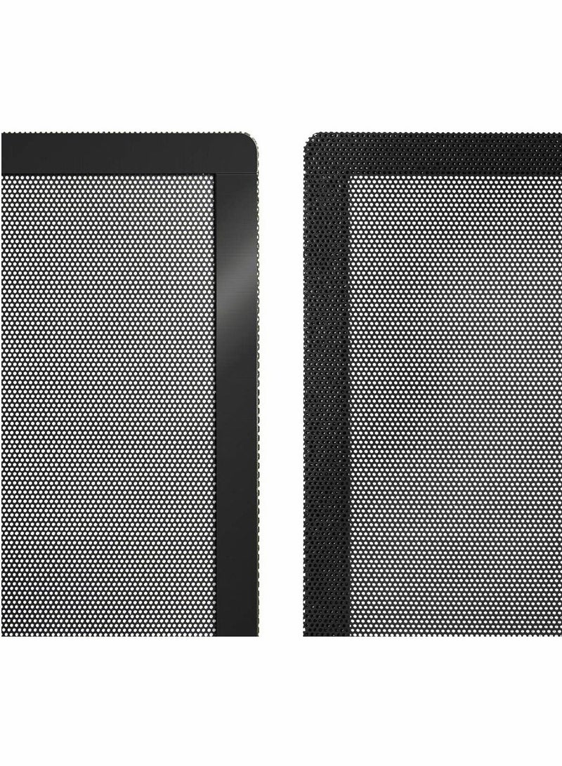Excefore Computer Cooler Fan Dust Filter, Dustproof PVC Cover Mesh Magnetic Frame, Mesh Cover Black Radiator Filter 5-pack (120 * 120mm)  - Image 5