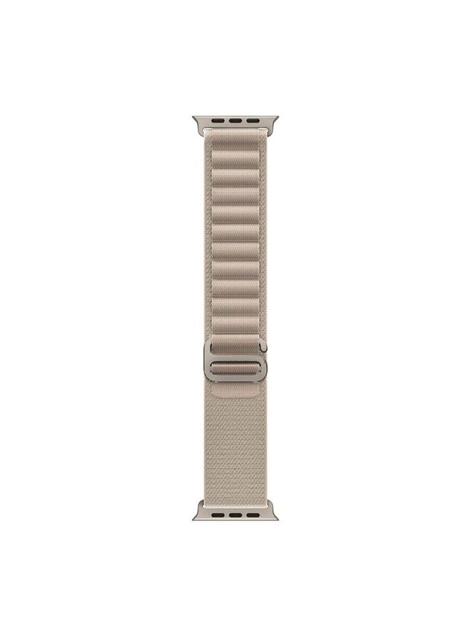 Beauenty Apple Watch Alpine Loop Band 49mm/45mm/44mm Nylon Woven Sport Strap Compatible with iWatch Series 8/Ultra/7/SE/6/5/4/3/2/1 White - Image 3