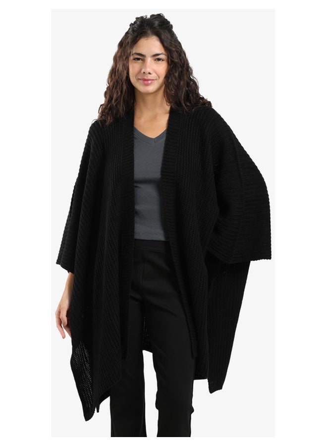 Carina Knitted Loose Fit Poncho - Image 1