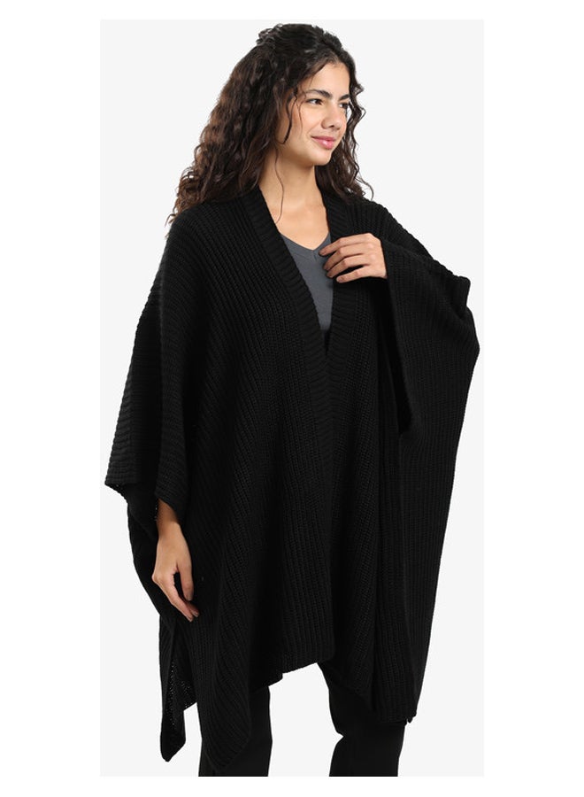 Carina Knitted Loose Fit Poncho - Image 3