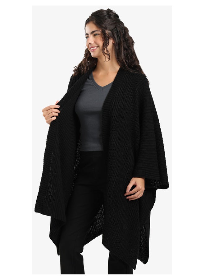 Carina Knitted Loose Fit Poncho - Image 2