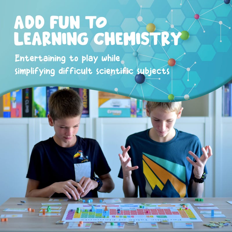 Genius Games Periodic: A Game of the Elements | Periodic Table Board & Card Game About Atoms, Elements & Compounds | A Strategy Board Game for Gamers & Educational Science Game for Kids or Family Game Night - Image 4