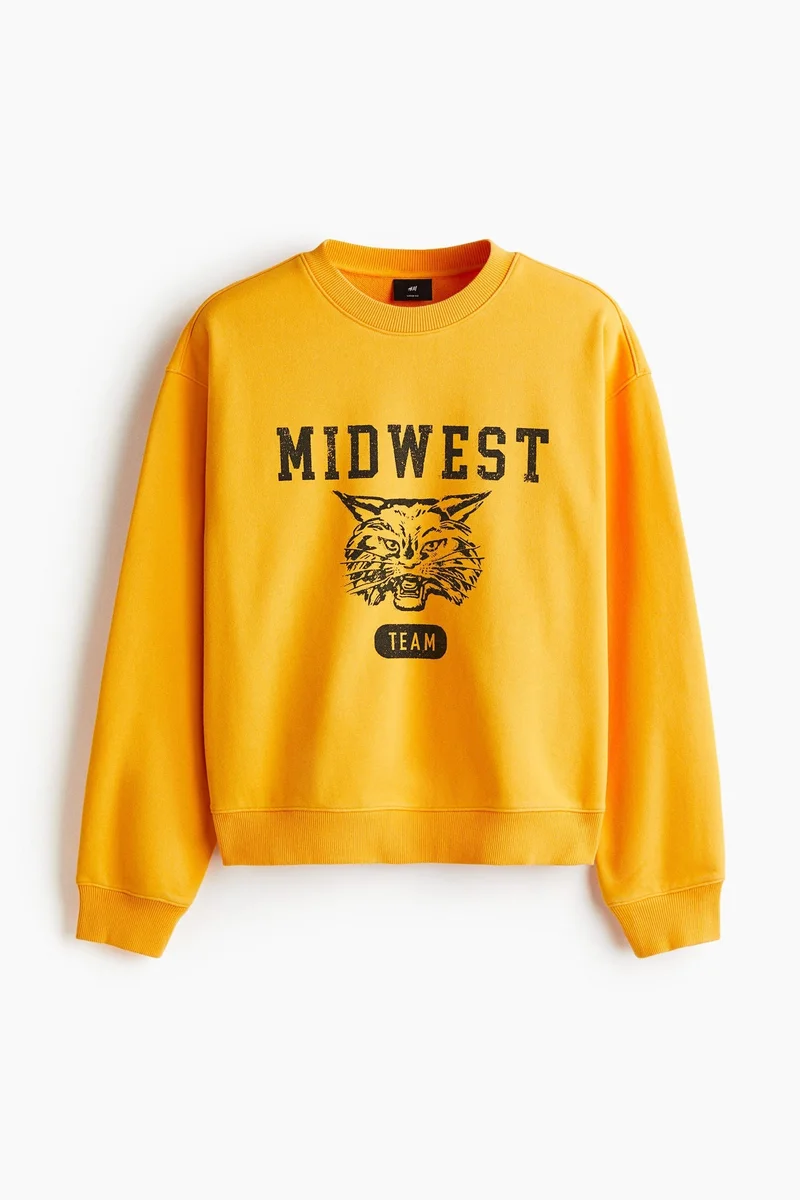 H&M  Loose Fit Printed sweatshirt for Men | Best Price UAE