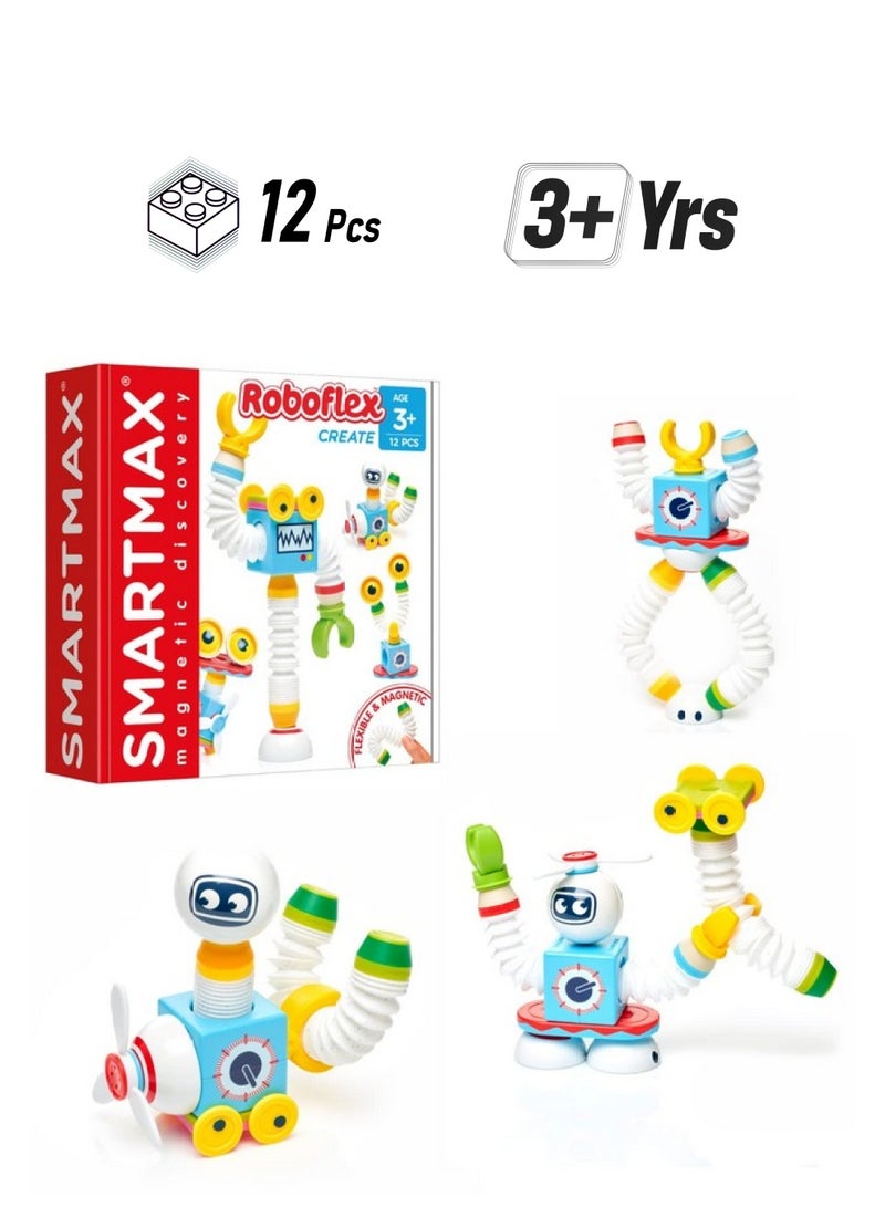 SmartMax مجموعة بناء الاكتشاف المغناطيسي روبوفليكس للأطفال من سن 3 سنوات فما فوق - Image 1