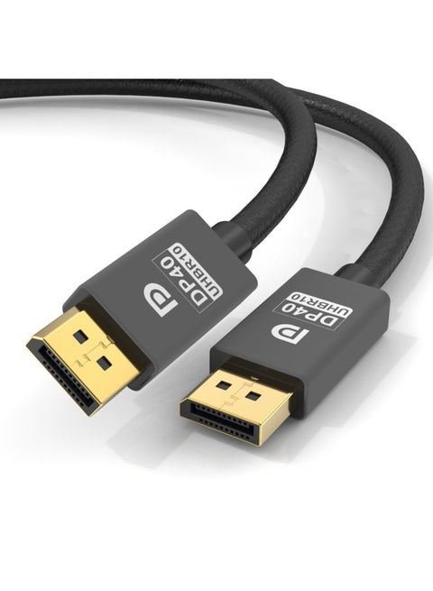 DP Line 2.1 Computer Monitor HD Line UHBR10 40Gbps Large DP To Large DP Adapter Manufacturers Wholesale-Color:Black UHBR10-Line Length:1.5 M