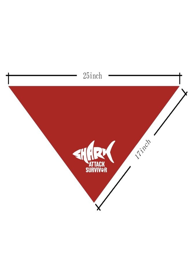 ZPPRJF Shark Attack Survivor Dog Bandana, Amputee Dog Bandana, Shark Print Pet Birthday Gift, Pet Scarf Accessories for Small Medium Dogs Cats Photo Prop, Gift for Dogs Lover - Image 4