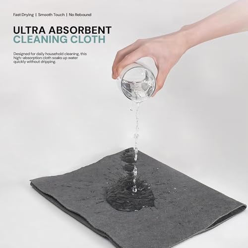 MIORAH 5Pcs Thickened Magic Microfiber Cleaning Cloth | Reusable Lint-Free Streak-Free Cloths for Car, Kitchen, Floor, Glass, Laptop & Home Use – Soft, Durable, Multipurpose - Image 3