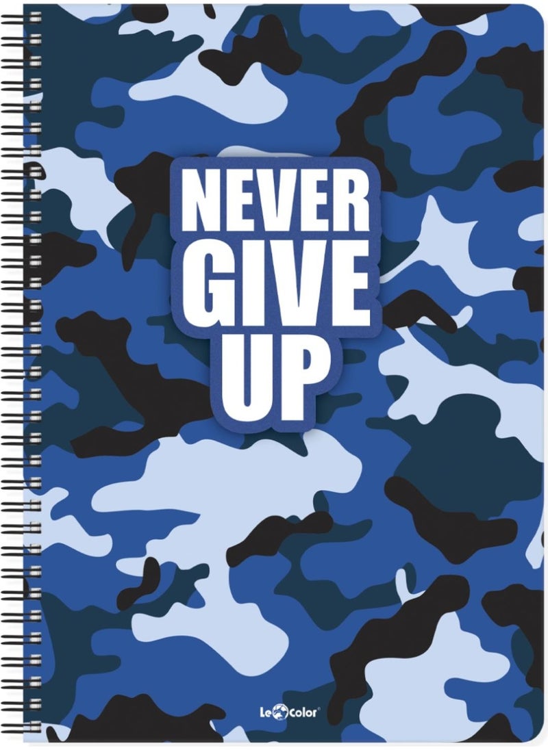 Le Color - 4-Piece School Notebook Set A5 Polygonal Square 200 Pages - Image 1