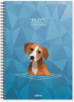 Le Color 4-Piece School Notebook Set A5 Polygonal Square 200 Pages  - Image 3