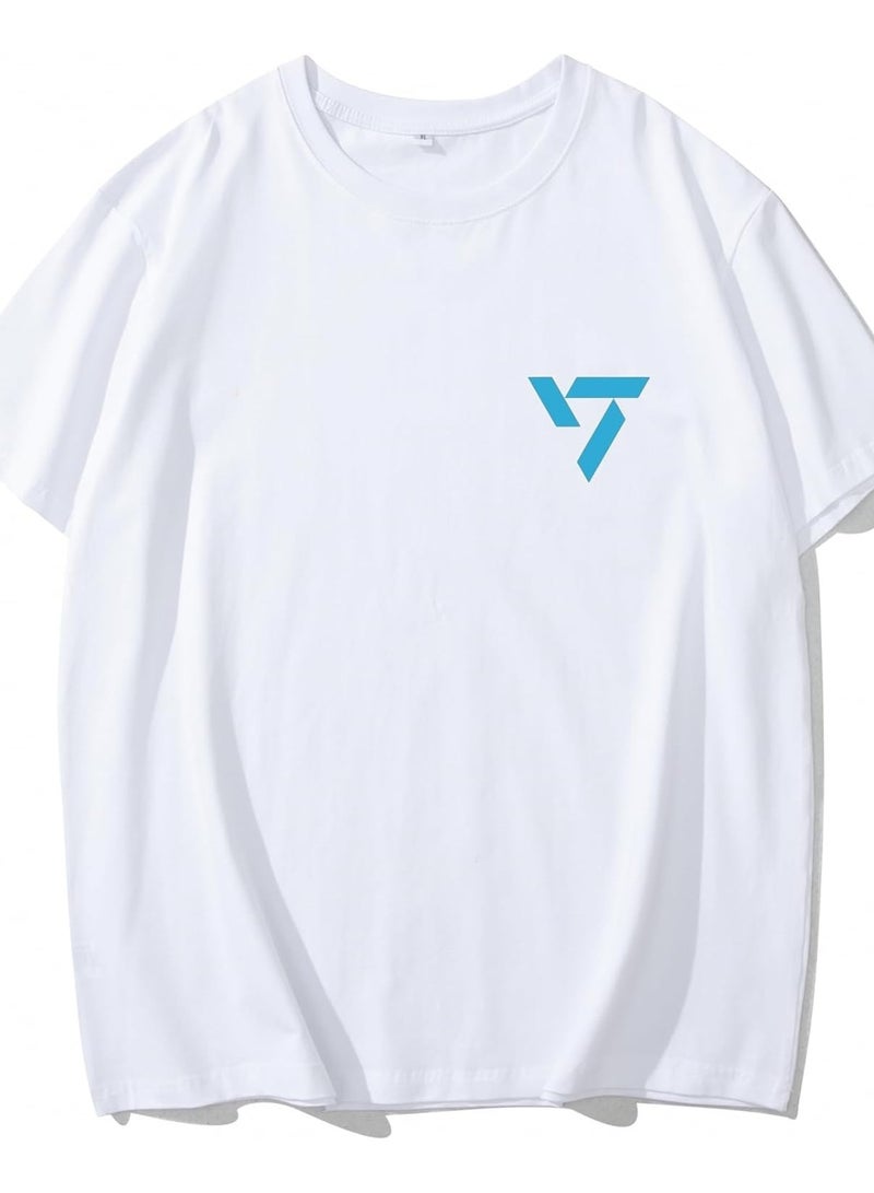SEVENTEEN Unisex Printed Cotton T-Shirt for Men and Women – Comfortable K-Pop Fan Merch, Casual Everyday Wear