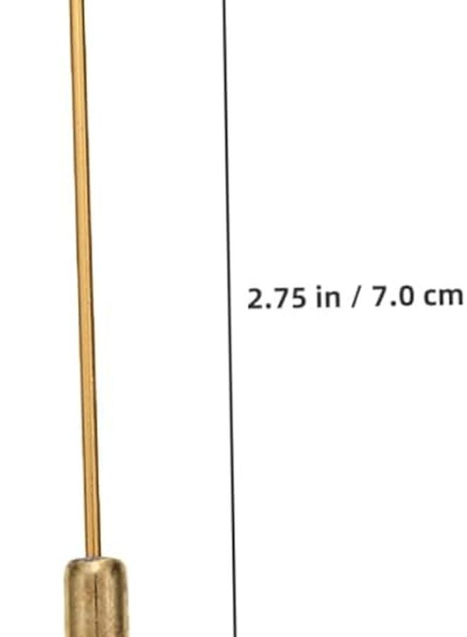 20 قطعة دبابيس طويلة للقبعة بلون فضي لدبابيس البروش DIY لصنع المجوهرات - Image 3