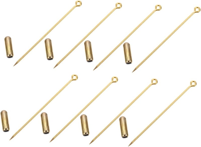 20 قطعة دبابيس طويلة للقبعة بلون فضي لدبابيس البروش DIY لصنع المجوهرات - Image 1