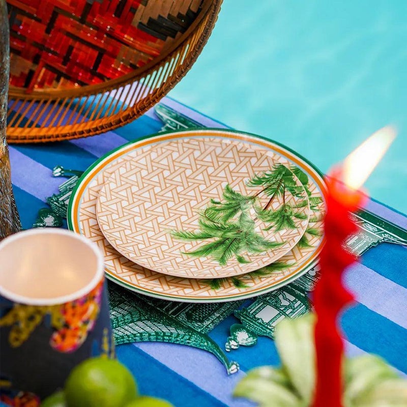 VITELLI DESIGN STUDIO Hazeran Palm 20 cm Porcelain Plate - Image 3