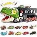 ShyLizard Dinosaur Toys for Kids Age 35 57 17 Inch Big Dinosaur Truck with Sounds Lights Spray for Boy Dinosaur Truck Carrier with 10 MiniCars Xmas Birthday Gifts for Toddlers 3 4 5 Year Old - Image 3