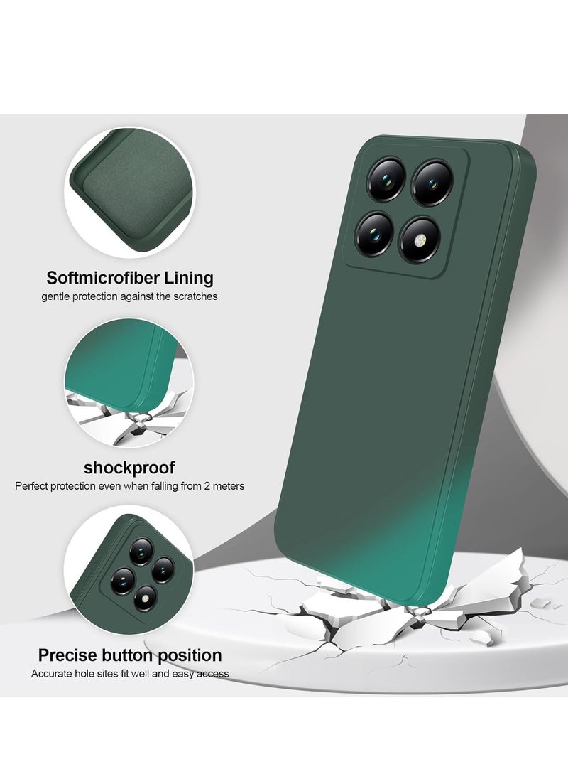 Houmt Xiaomi 14T Case Cover Premium Silicone Anti-Scratch Phone Case with Soft Inner Microfiber Lining Cushion Camera Protection Back Cover for Xiaomi 14T 6.6-inch  - Image 3