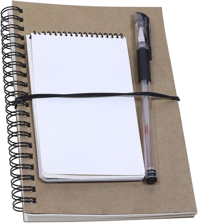 Mini Skater Travel Notebook Elastic Bands for Refillable Travel Journals Planners, Two Sizes, Pack of 20 (A5 & Passport Size, Black) - Image 4