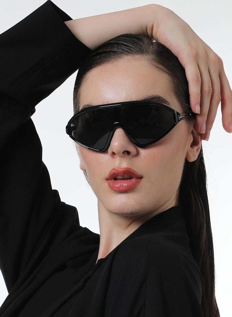Haute Sauce The Slope Shield Sunglasses - Onyx Black - Image 3