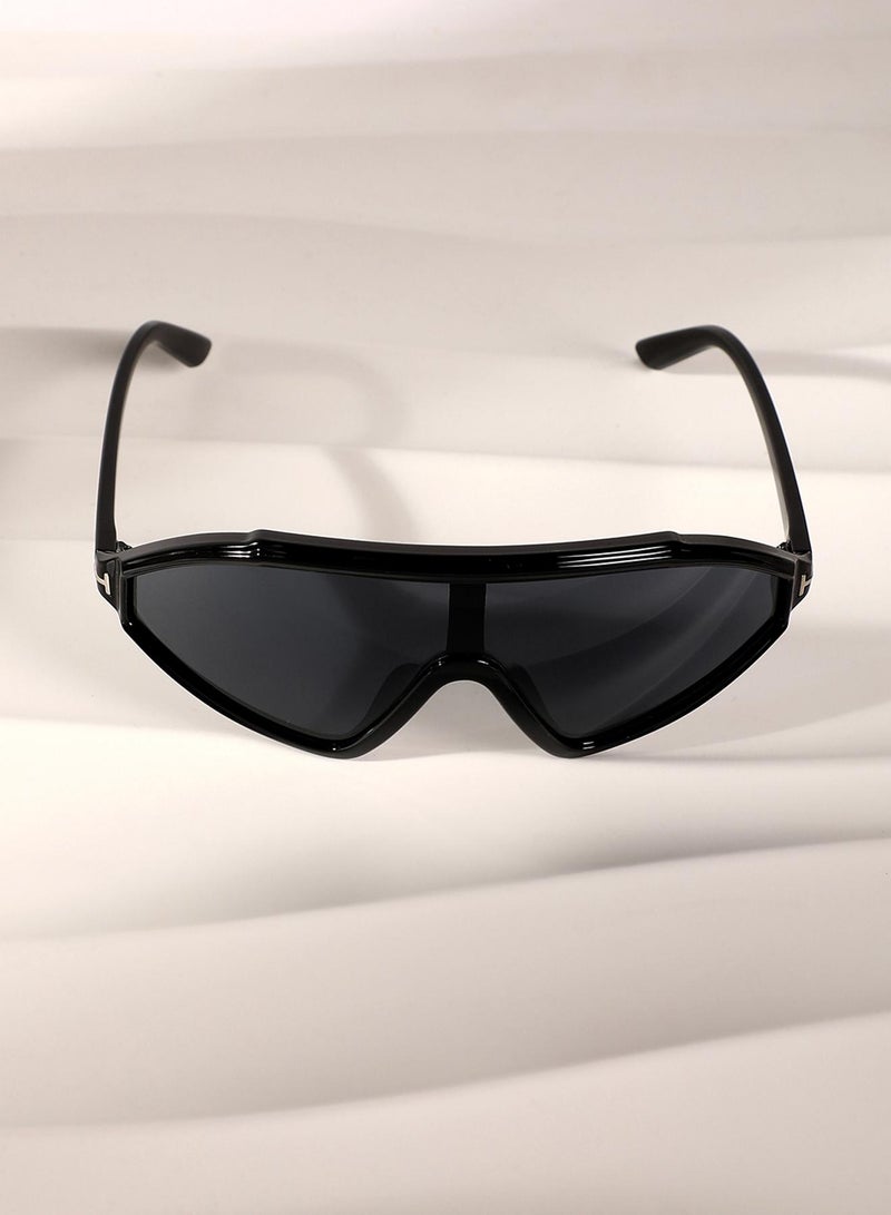 Haute Sauce The Slope Shield Sunglasses - Onyx Black - Image 1