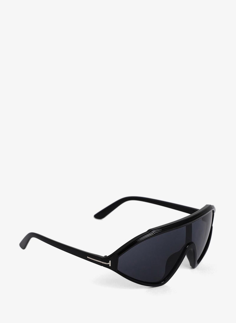 Haute Sauce The Slope Shield Sunglasses - Onyx Black - Image 5