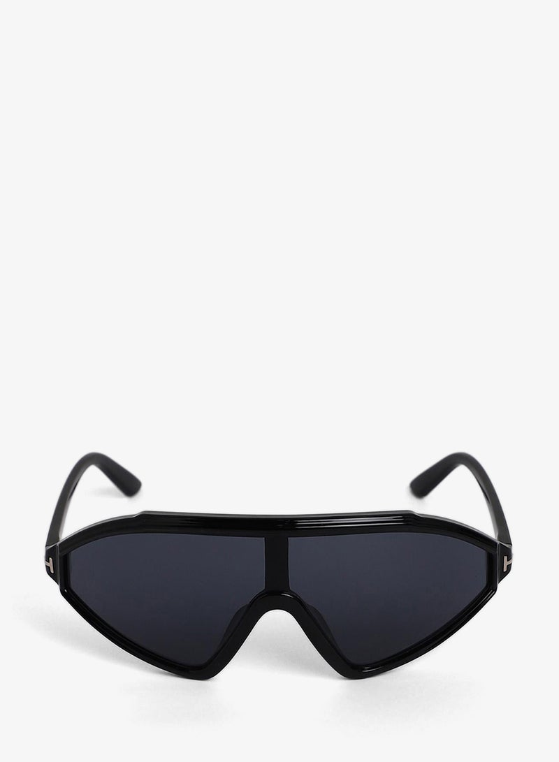 Haute Sauce The Slope Shield Sunglasses - Onyx Black - Image 4