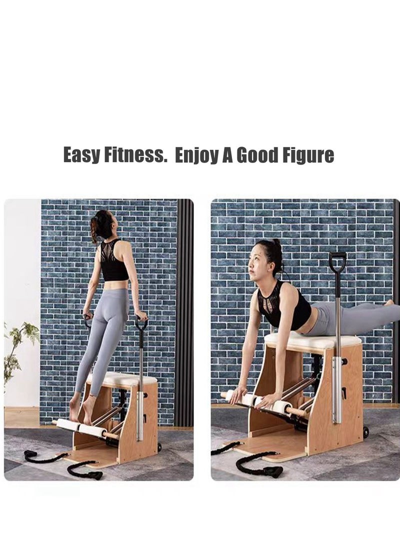Cool Baby Style Pilates Reformer Pilates Stable Chair Balance Trainer Multifunctional Fitness Equipment  - Image 2