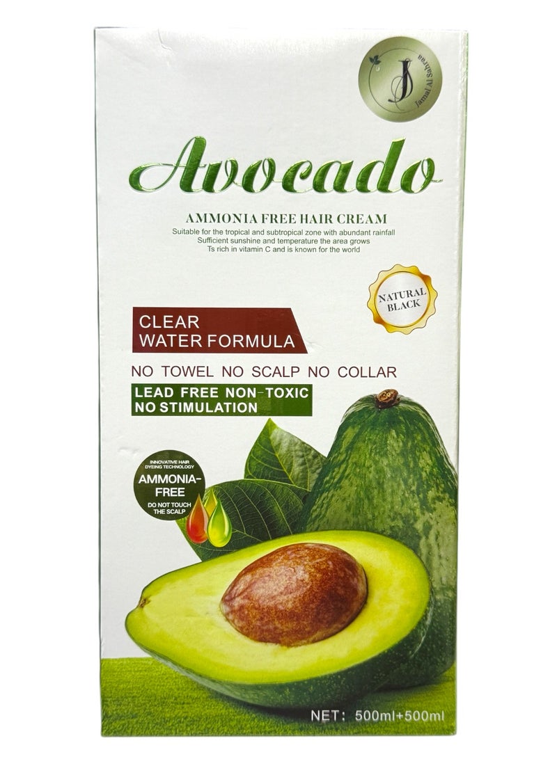 Apple Blossoms Natural Hair Color Cream Ammonia Free With Avocado Extract 1000ml - Image 1