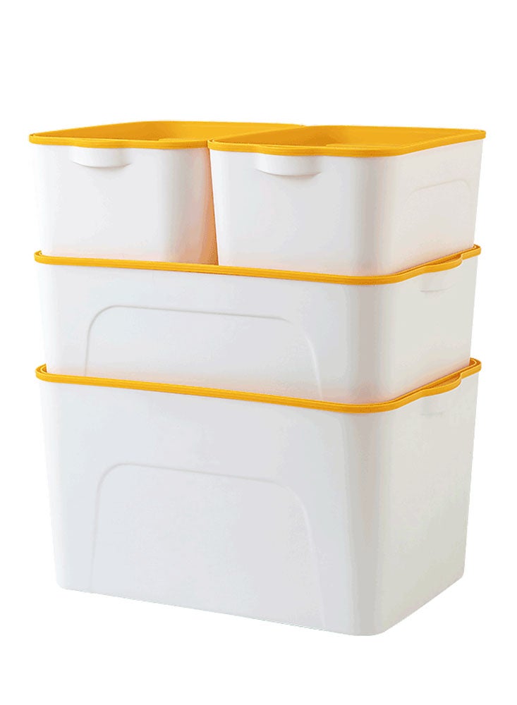 Perfii Large Storage Box with Smooth Edges and Sleek Handle Multi-functional Organizer for Home, Toy Box, Clothes, Clutter Storage Box - Image 1