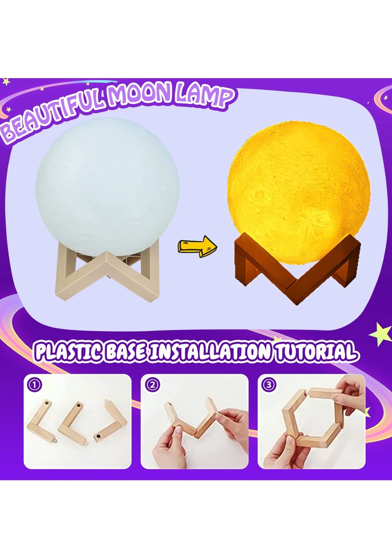 SYOSI Moon Lamp Art and Craft Supplies for Kids Diy Your 3d Moon Lamp Ideal For Kids' Painting Moon Night Light Can Make Children'S Creation Full Of Characteristics For Girls Boys Birthday - Image 4