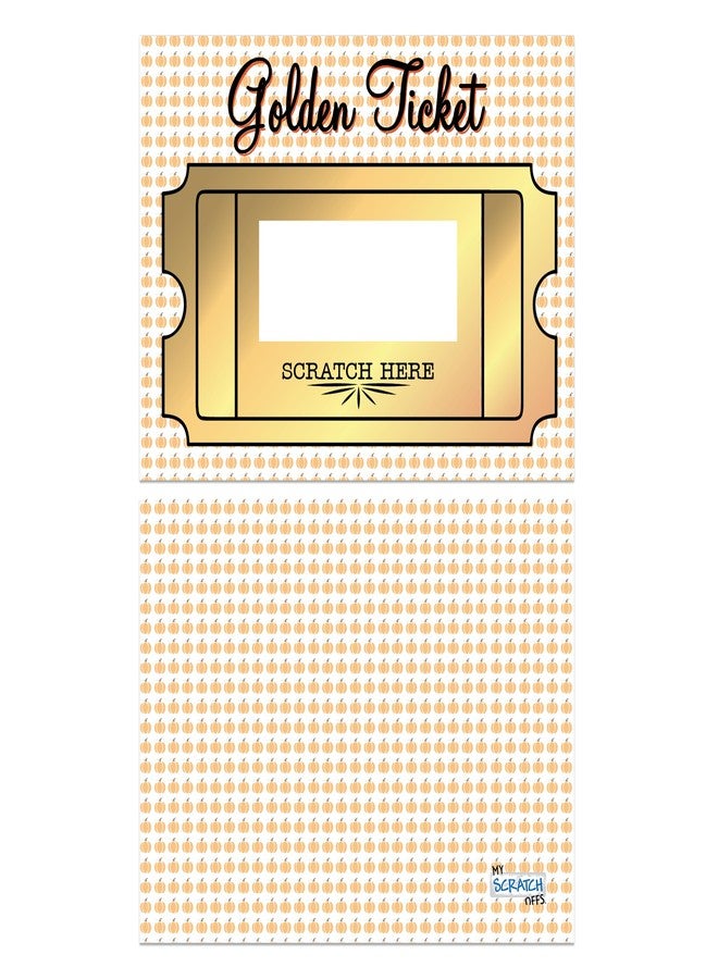 ماي سكراتس أوفز بطاقات خدش اليقطين - عبوة من 20 بطاقة، اصنع بنفسك تذاكر ذهبية للهالوين، بطاقات خدش على شكل يقطين الخريف، مثالية لألعاب الحفلات، ومكافآت المعلمين، وعروض الشركات الصغيرة، والجوائز - 3x4 - Image 5