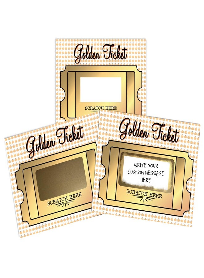 ماي سكراتس أوفز بطاقات خدش اليقطين - عبوة من 20 بطاقة، اصنع بنفسك تذاكر ذهبية للهالوين، بطاقات خدش على شكل يقطين الخريف، مثالية لألعاب الحفلات، ومكافآت المعلمين، وعروض الشركات الصغيرة، والجوائز - 3x4 - Image 1