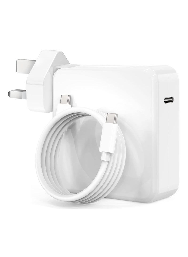 KENSUO 61W Macbook Charger, Macbook Pro Charger, Power Supply Cable Adapter for Macbook Pro 13 14 15 16 Inch, MacBook Air 13 Inch, iPad Pro 2022/2021/2020/2019/2018, Included 6.6ft USB C to USB C Cable - Image 1