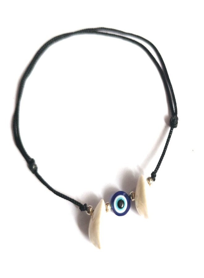 Jyokrish Handmade Adjustable Simple Black Thread twisted Kauri Evil eye anklet For Women | girls | Nazariya |Payal | Nazar Battu |Free Size |Single Leg - Image 4