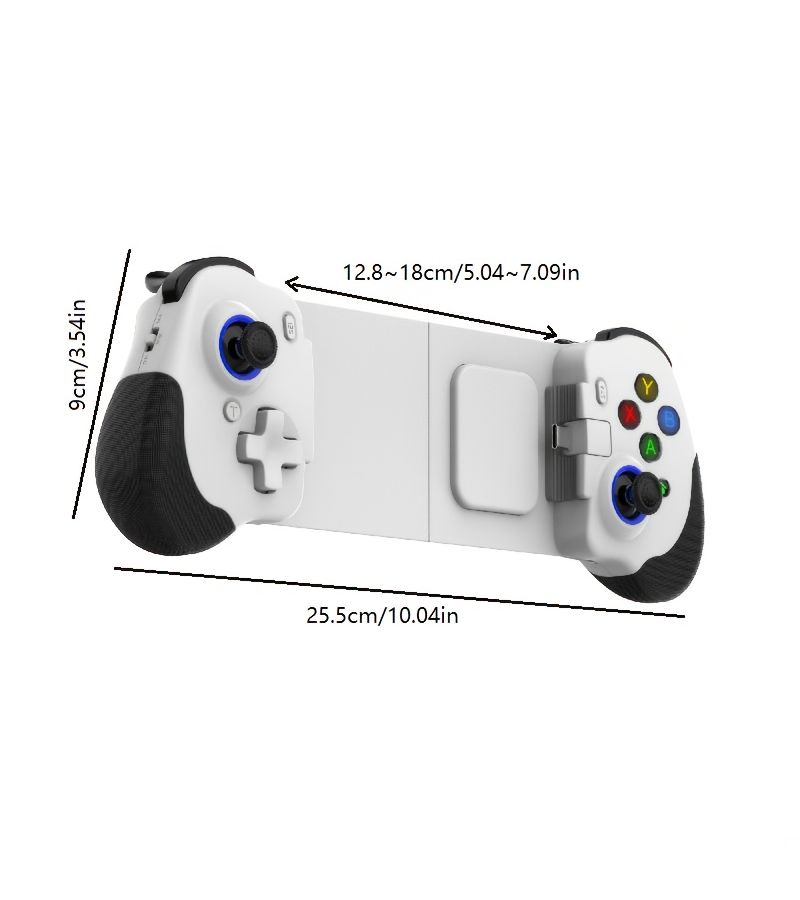 1pc N01 White Wired Stretch Controller Type C Android I15 Mobile Streaming PC Games Zero Latency Flexible Vertical Game Streaming Cloud Games Inline Play Stick - Image 2