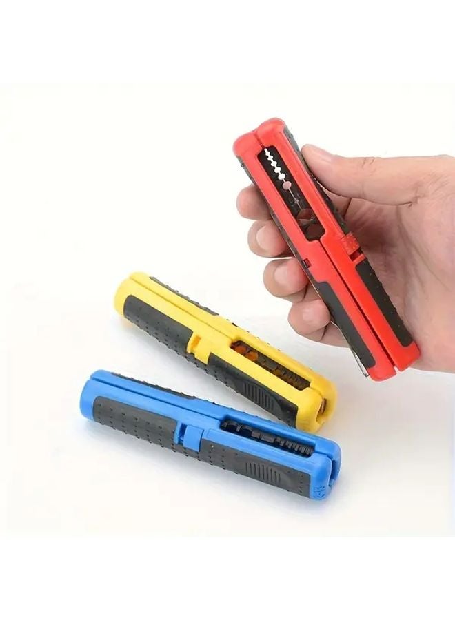 Red Multi Function Wire Stripper Tool for Network Coaxial Ethernet Cables 10 20AWG Non Slip - Image 4