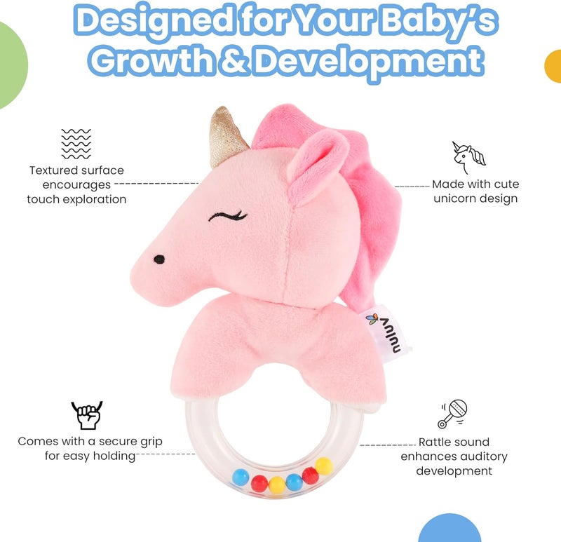 Nuluv Playtime Unicorn Ring Rattle - Image 2