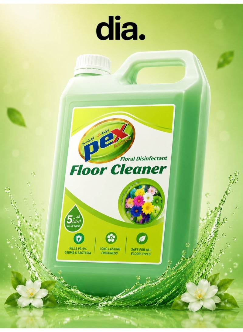 Pex Floral Disinfectant Floor Cleaner Fresh PEX – 5L - Image 1
