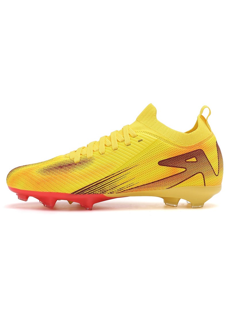 Sky View Boys and Girls Soccer Cleats Youth Firm Ground Athletic professional lightweight comfortable lace upTraining Football Shoes for Kids - Image 2