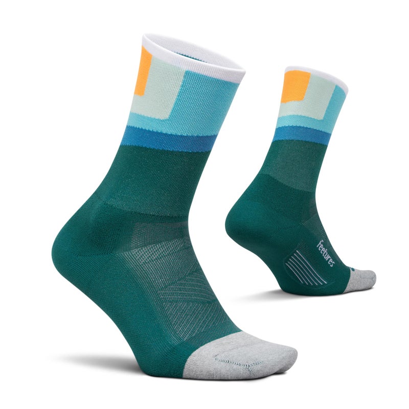 Feetures Elite Light Cushion Mini Crew, Breezy Court, M