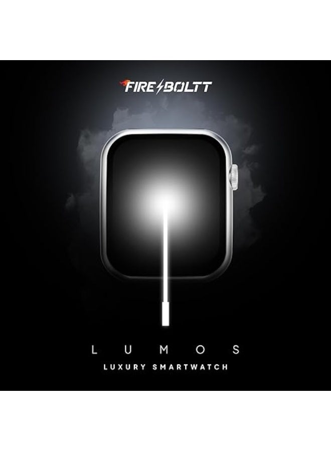 Fire-Boltt Lumos Stainless Steel Luxury Smart Watch with 1.91” Large Display, Bluetooth Calling, Voice Assistant, 100+ Sports Modes, Black - Image 2
