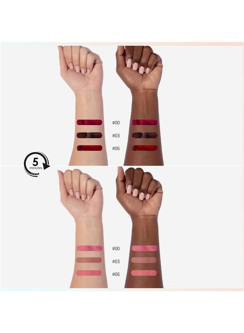 OLIBOLLA Lip Liner Tint Peel Off - 3 Colors Waterproof & Sweatproof Lip Stain Peel Off Set with Tweezers, High-Pigment Long-Wearing Matte Finish Tattoo for Women, Full Lips, Non-Stick Cup - Image 4