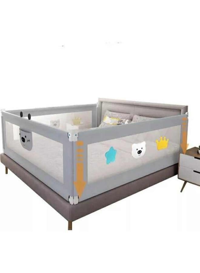 Happy Kiddo Extra Long Adjustable Toddler Bed Rail Guard