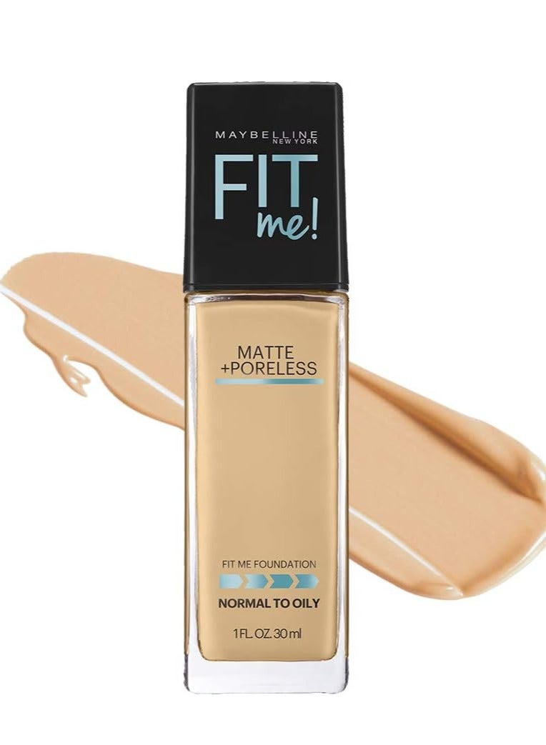 Maybelline Fit Me Foundation for Normal to Oily Skin Glass - 128 Warm Beige 30 ml