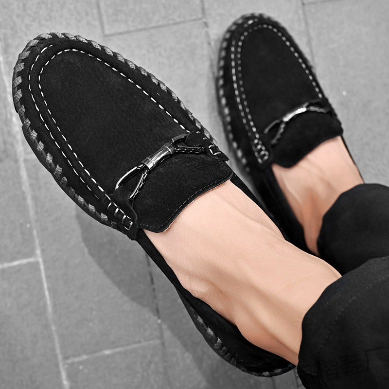 Jinjiang Dachang Large Size Bean Shoes Lazy One Pedal 2023 Outer Wear Sleeve Breathable Breathable Break - Image 4